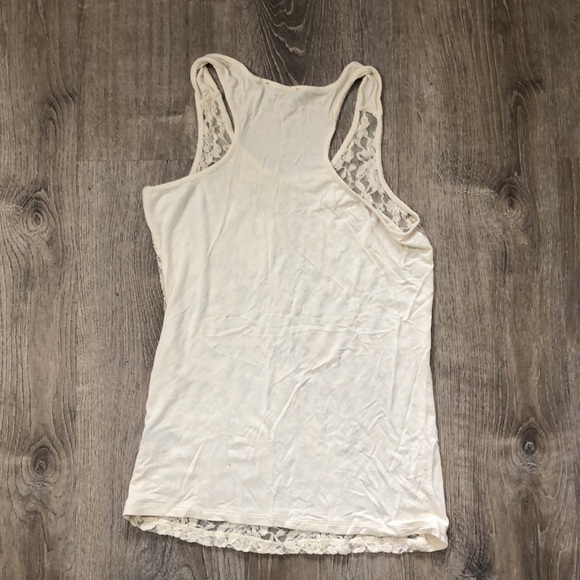 White Lace Racerback Top - Picture 2 of 3